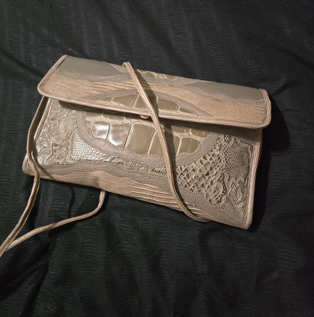 Elegant Tan Clutch Bag